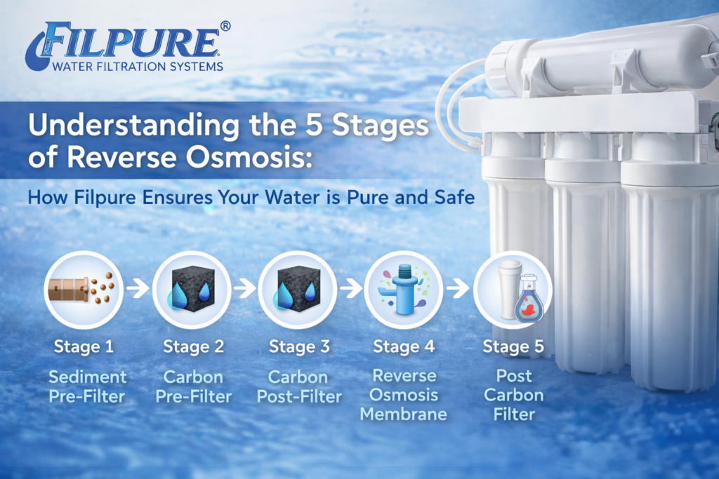 Understanding the 5 Stages of Reverse Osmosis: How Filpure Ensures Your Water is Pure and Safe